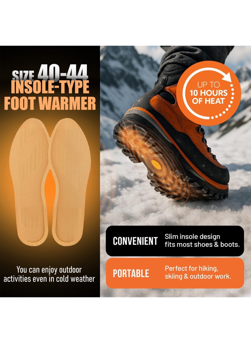 6 Pair Disposable Foot Warmer Value Pack, Safe Fast Heat, 10 Hours of Warmth - Image 3